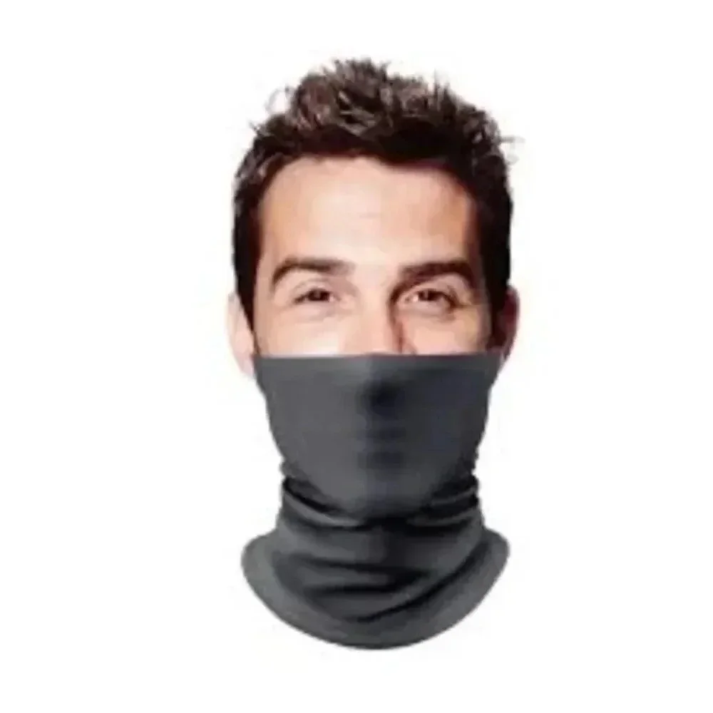 Charcoal Gray Face Mask Gaiter